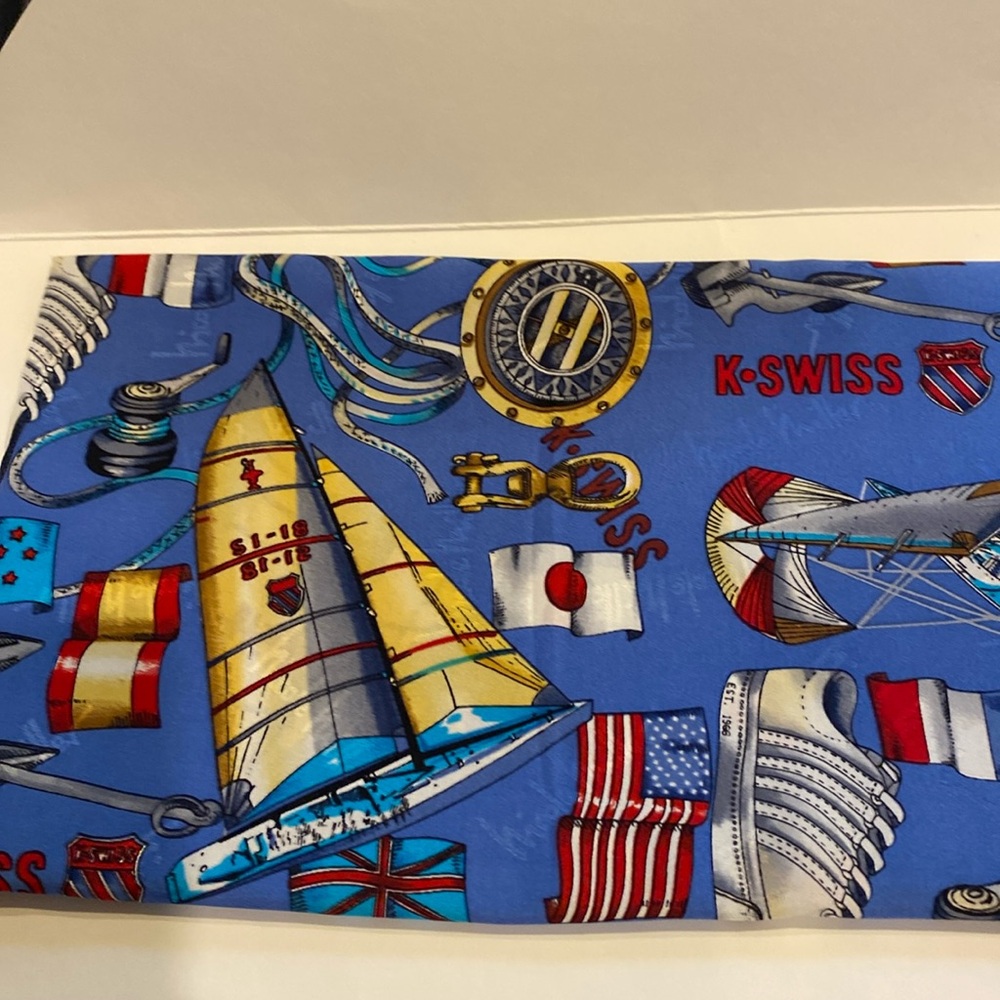 Nicole Miller Vintage 1995 America’s Cup K-Swiss Print Scarf
